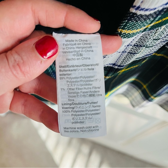 NWT J.Crew Peplum Top in Gilded Highland Tartan Shimmer, Size M - Picture 9 of 11